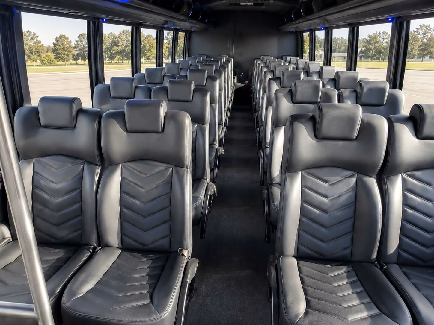 15 passenger minibus interior