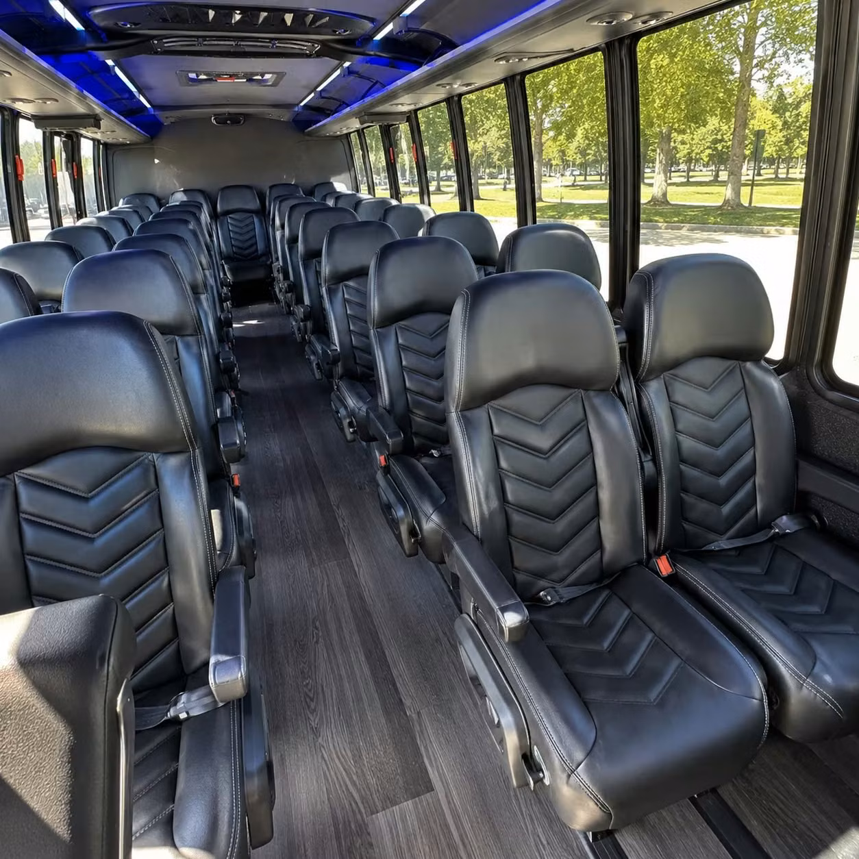 35 passenger minibus inside