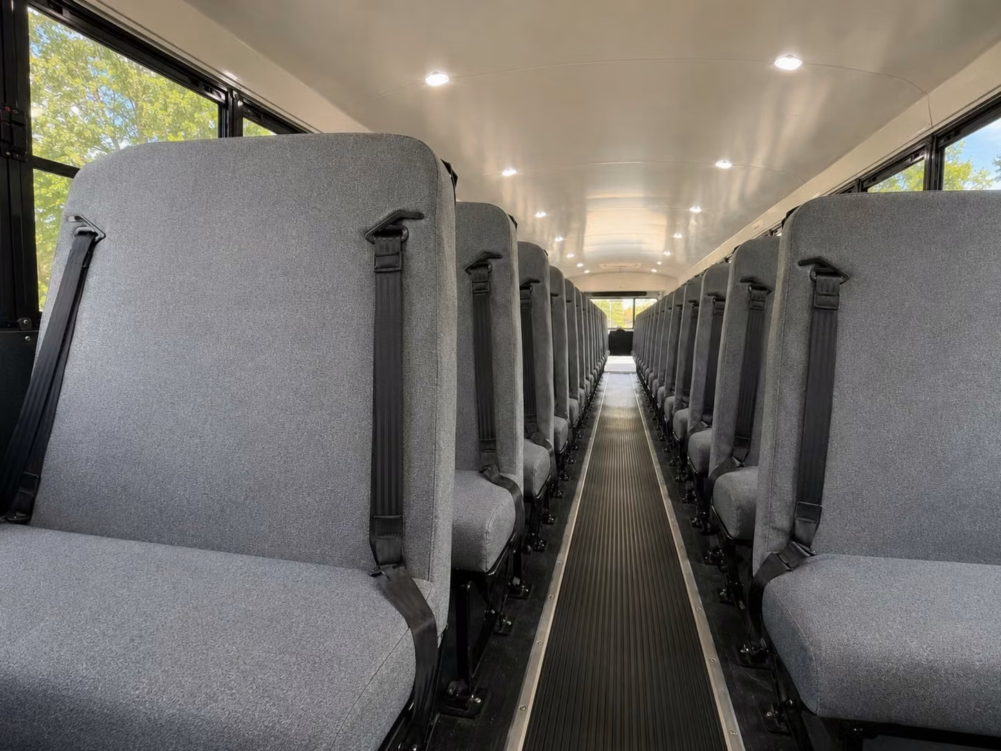 school bus inside